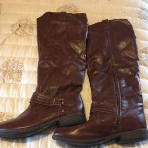 Bamboo knee length boots